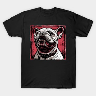 Retro Art Bulldog Dog Lover T-Shirt